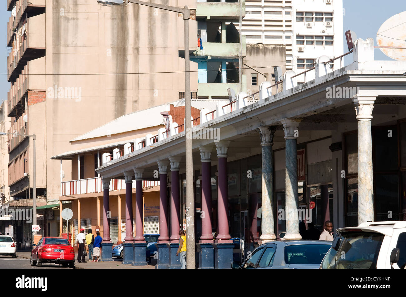 portugiesische Kolonialarchitektur, Port-Bereich, Maputo, Mosambik Stockfoto