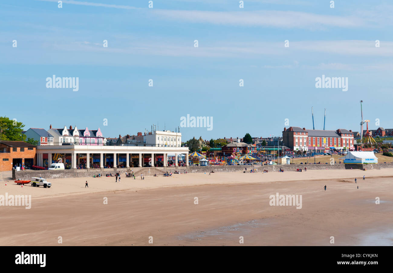 Wales, Barry Insel, Seebad, Strand Stockfoto