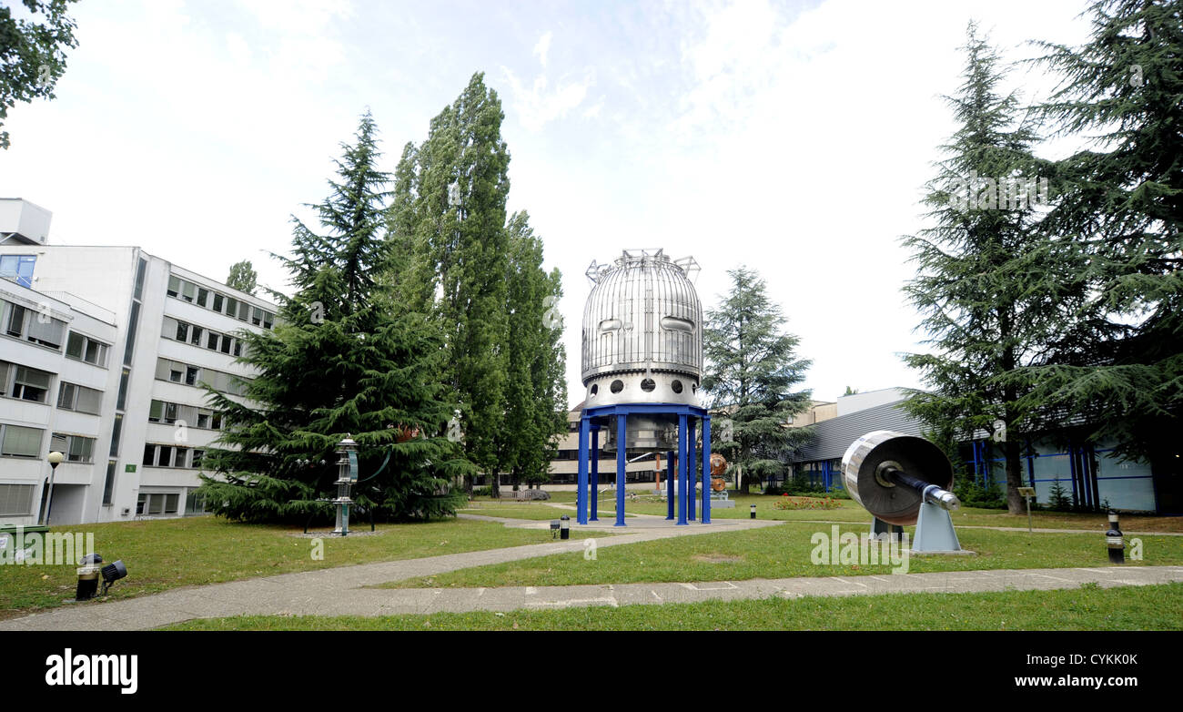 Das Experiment am CERN Genf: Atlas, Alice, Large Hadron Collider LHC, Higgs-Boson, CMS Stockfoto