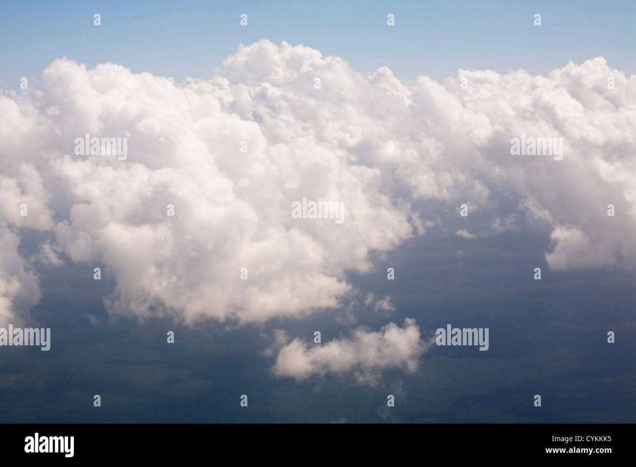 Luftaufnahme von Wolken und Himmel Stockfoto