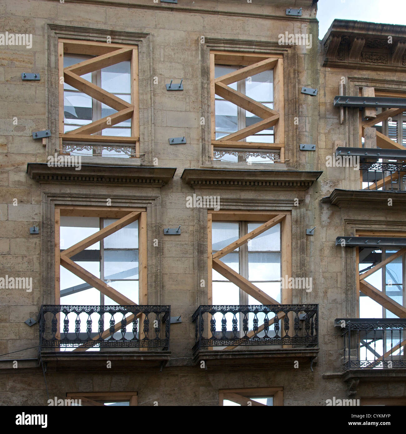 Gebäudesanierung. Frankreich, Europa Stockfoto