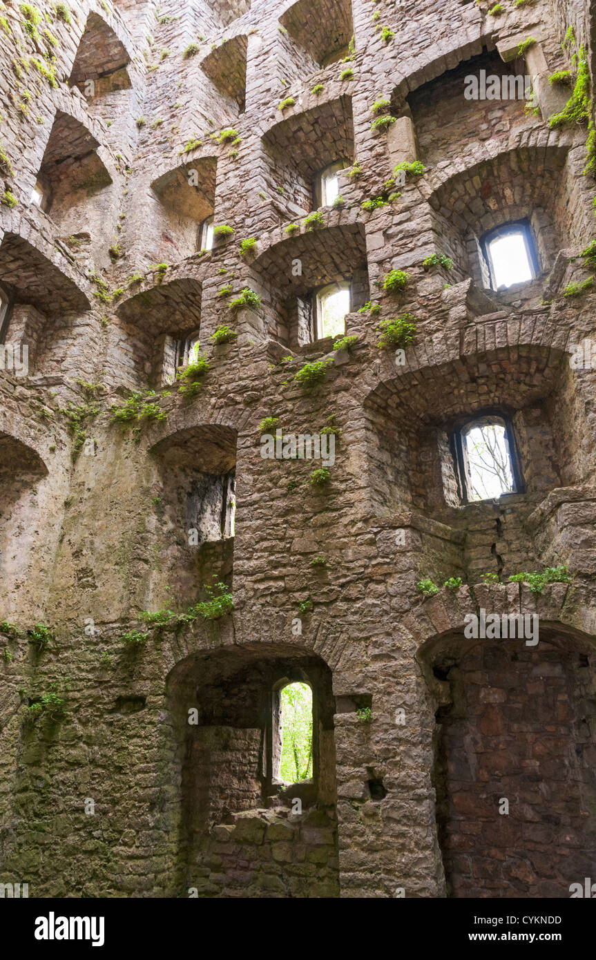 Wales, Gower Halbinsel, Oxwich Burg aus dem 16. Jahrhundert Tudor Herrenhaus Stockfoto