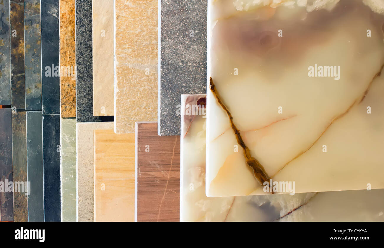 Teile aus Marmor gebaut Stockfoto