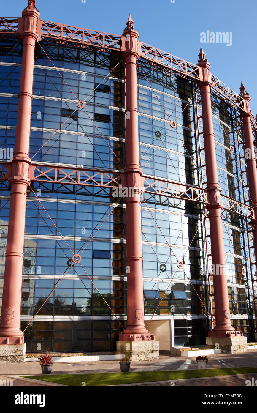 das Gaswerk Bau Apartment-Komplex im renovierten Gasometer Dublin Irland Stockfoto