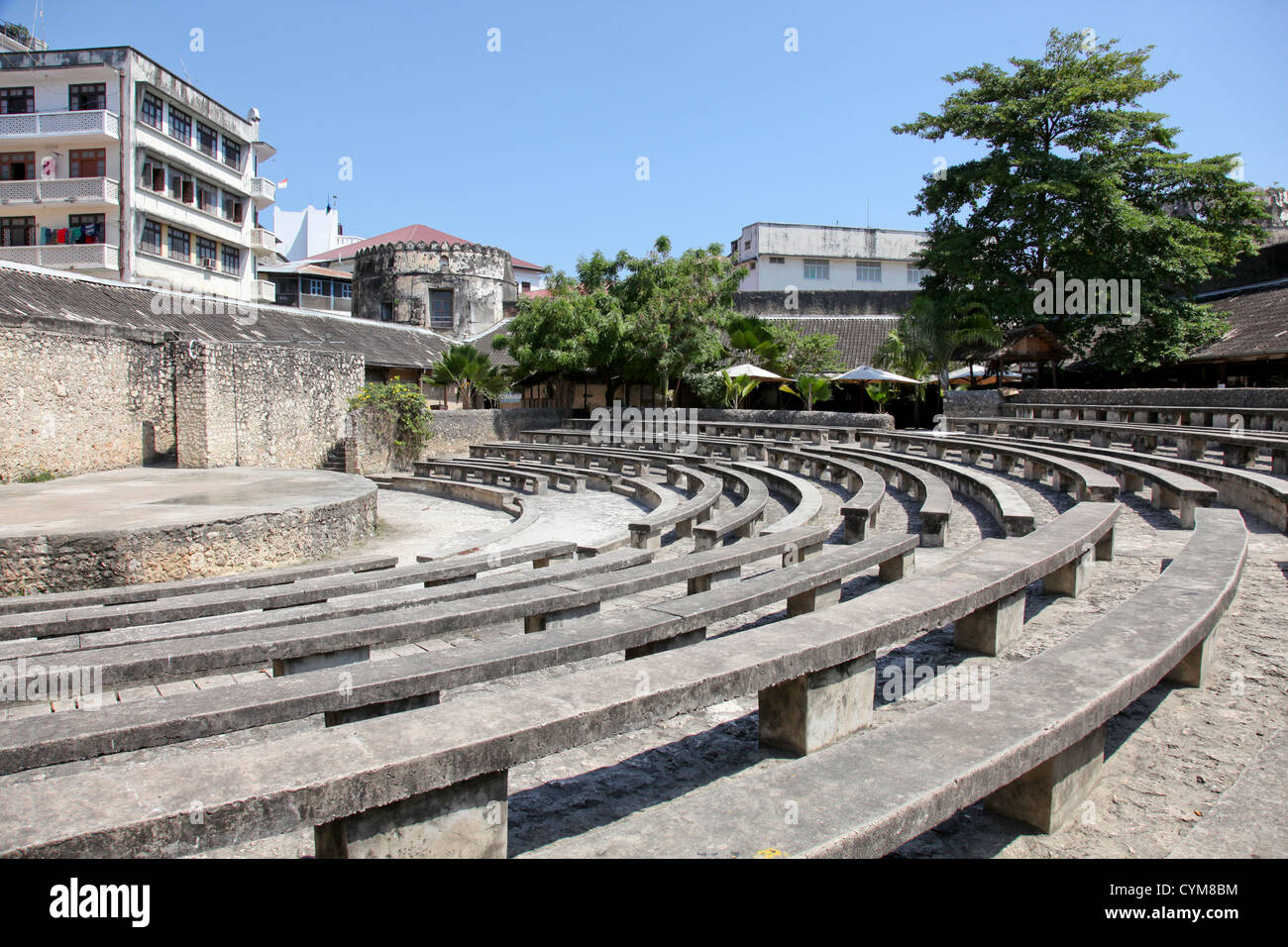 Alte arabische Festung; Stone Town; Zanzibar; Tansania; Ost-Afrika; Afrikas; Stockfoto