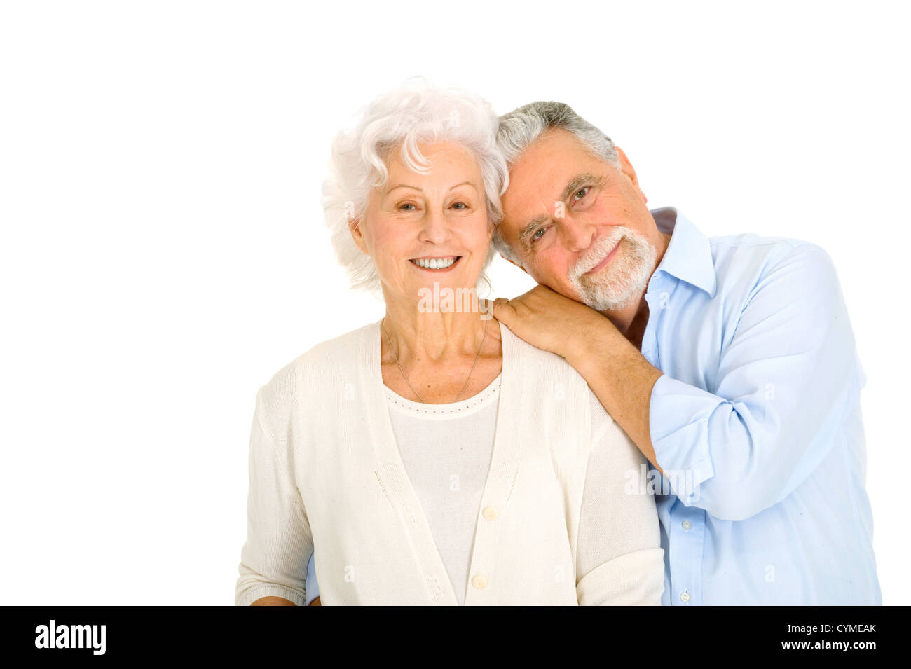 Porträt von älteren Menschen ein glückliches Paar Stockfoto