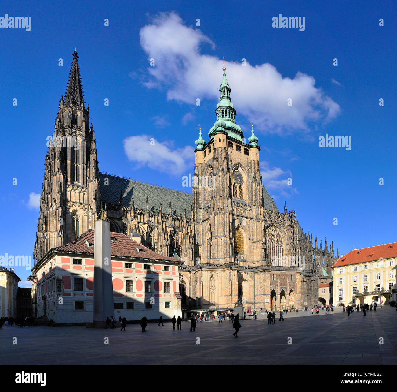 Prag, Tschechische Republik. St Vitus Cathedral / Ring Sv Vita Stockfoto