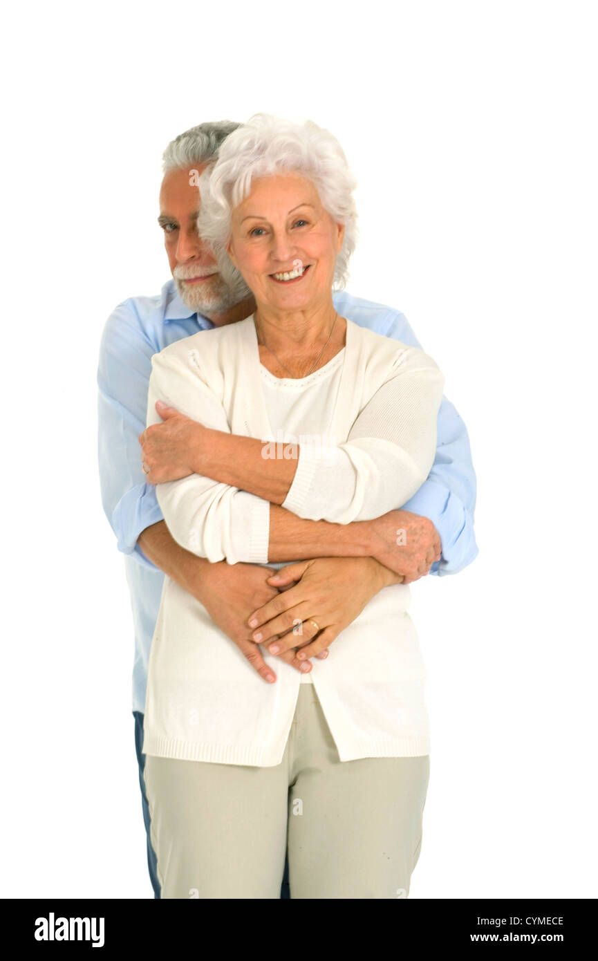 Porträt von älteren Menschen ein glückliches Paar Stockfoto