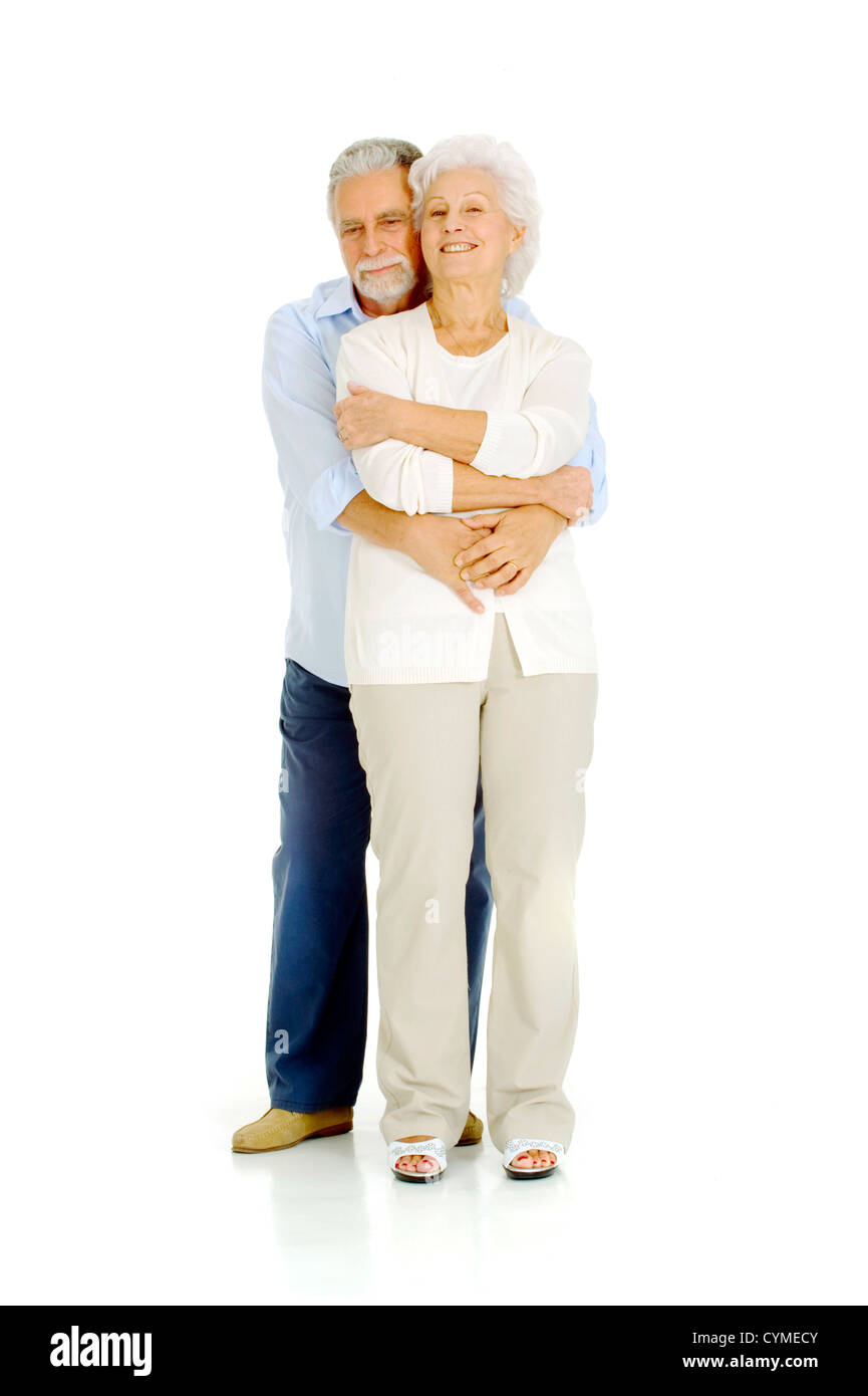 Porträt von älteren Menschen ein glückliches Paar Stockfoto