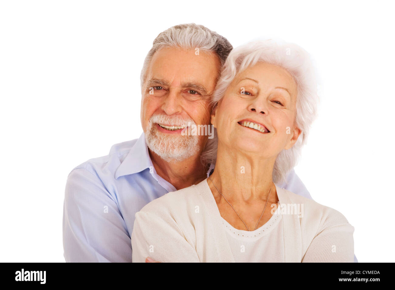 Porträt von älteren Menschen ein glückliches Paar Stockfoto