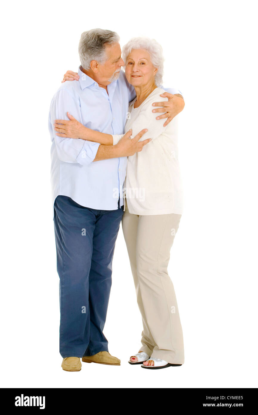 Porträt von älteren Menschen ein glückliches Paar Stockfoto