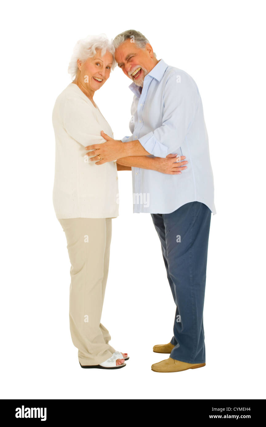 Porträt von älteren Menschen ein glückliches Paar Stockfoto