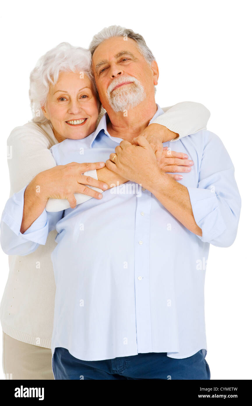 Porträt von älteren Menschen ein glückliches Paar Stockfoto