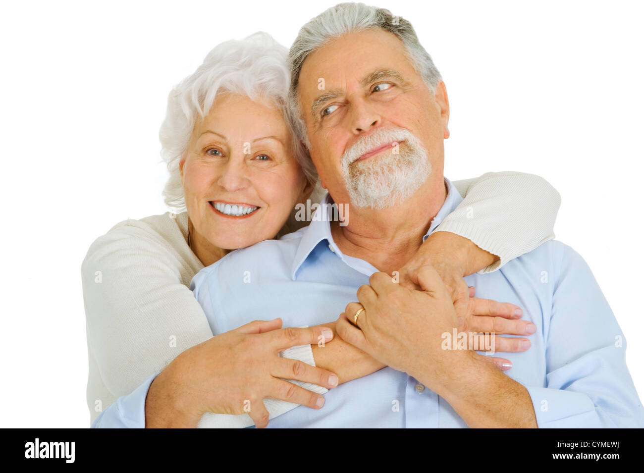 Porträt von älteren Menschen ein glückliches Paar Stockfoto