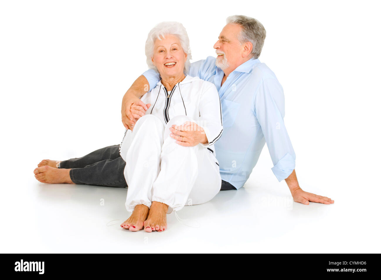 Porträt von älteren Menschen ein glückliches Paar Stockfoto