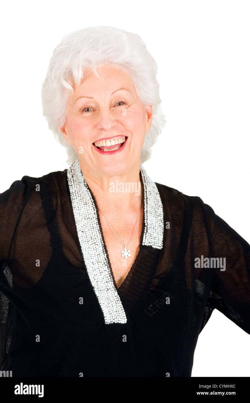 elegante Seniorin Stockfoto