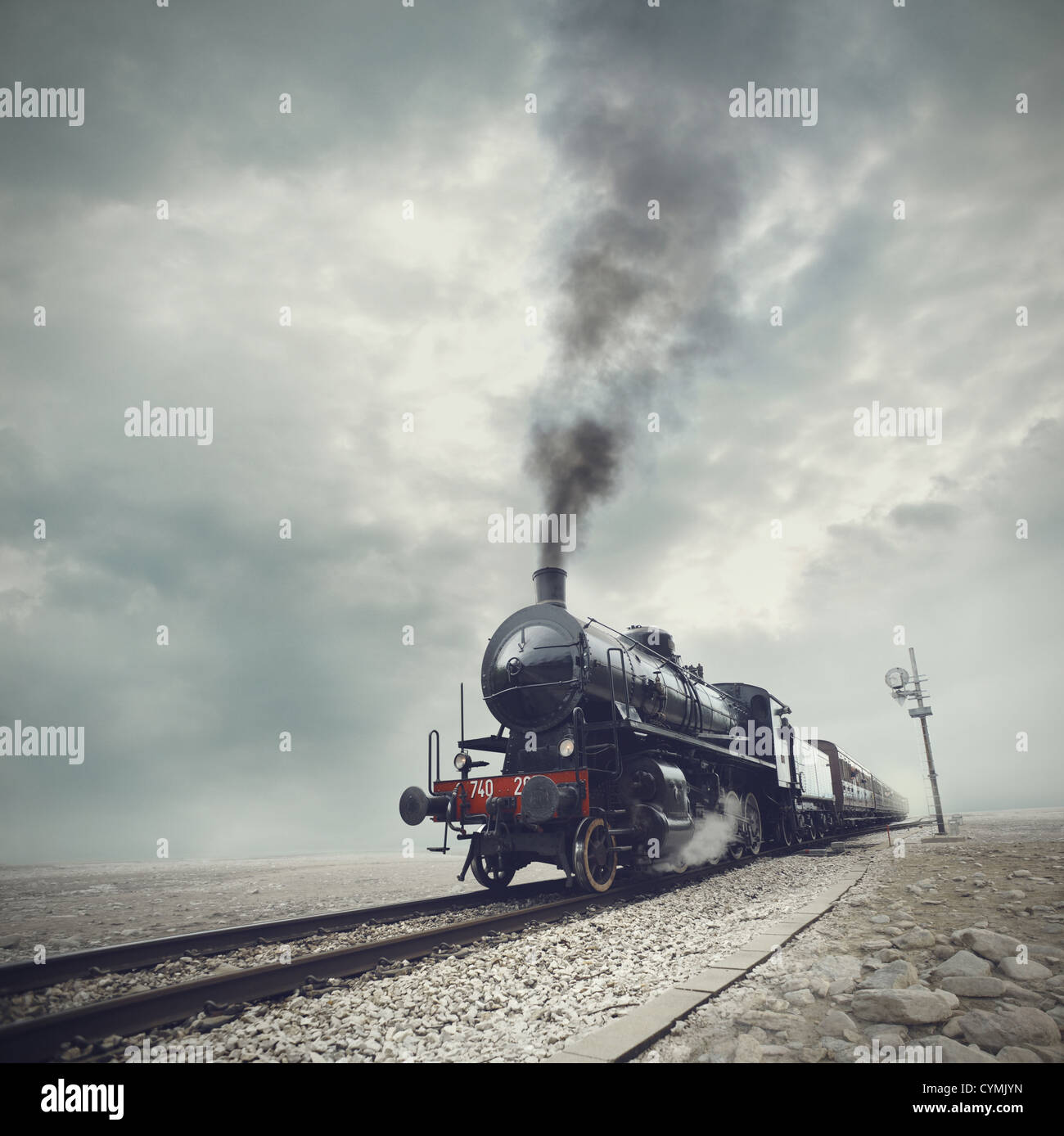 Dampfmaschine Zug Stockfoto