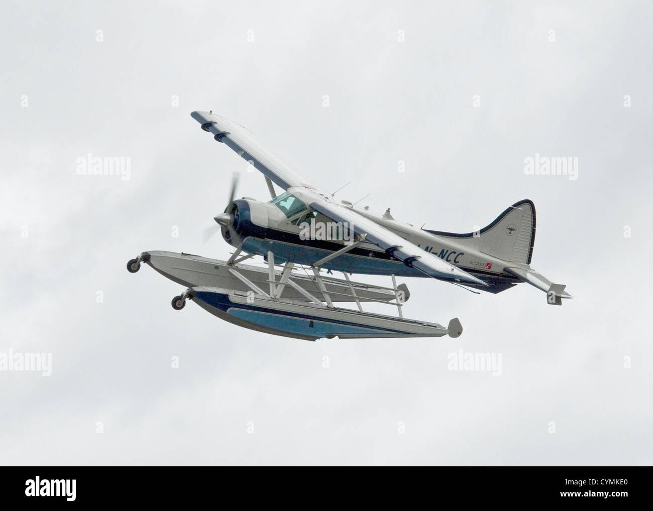 De Havilland Canada Beaver Wasserflugzeug im Lough Erne. Nordirland, Großbritannien Stockfoto