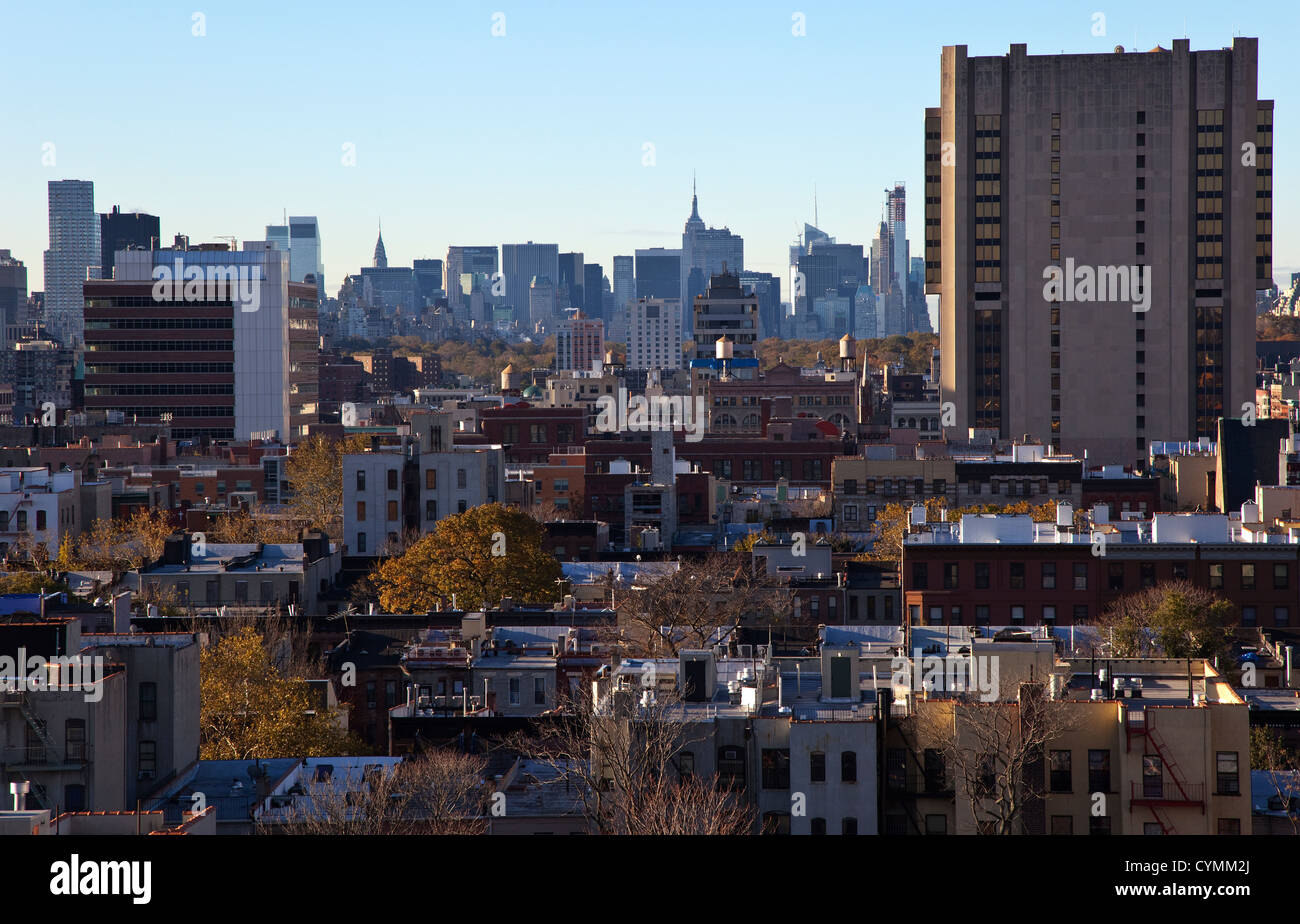 Harlem und Manhattan, New York Stockfoto