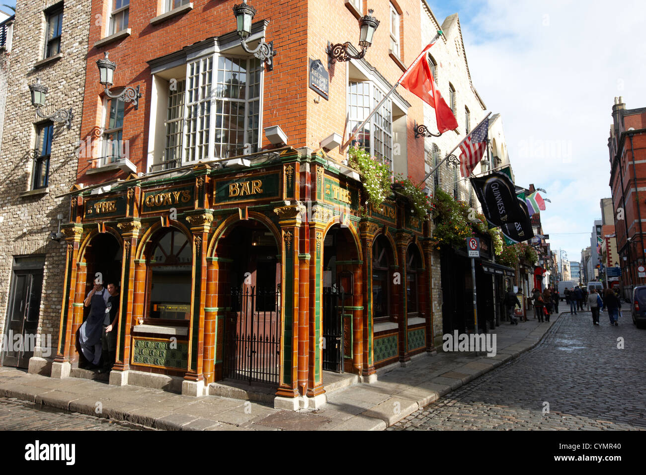die Kais traditionelles irisches Pub Temple bar Dublin Irland Stockfoto