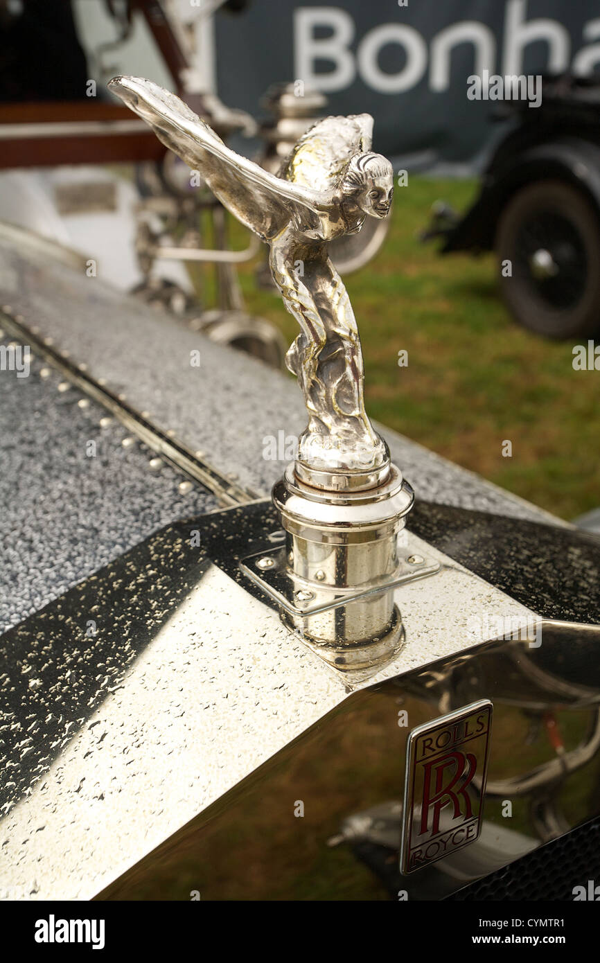 Ein Vintage Silber Rolls-Royce Außenzimmer Bonhams Auktion beim Goodwood Revival 2012 Stockfoto