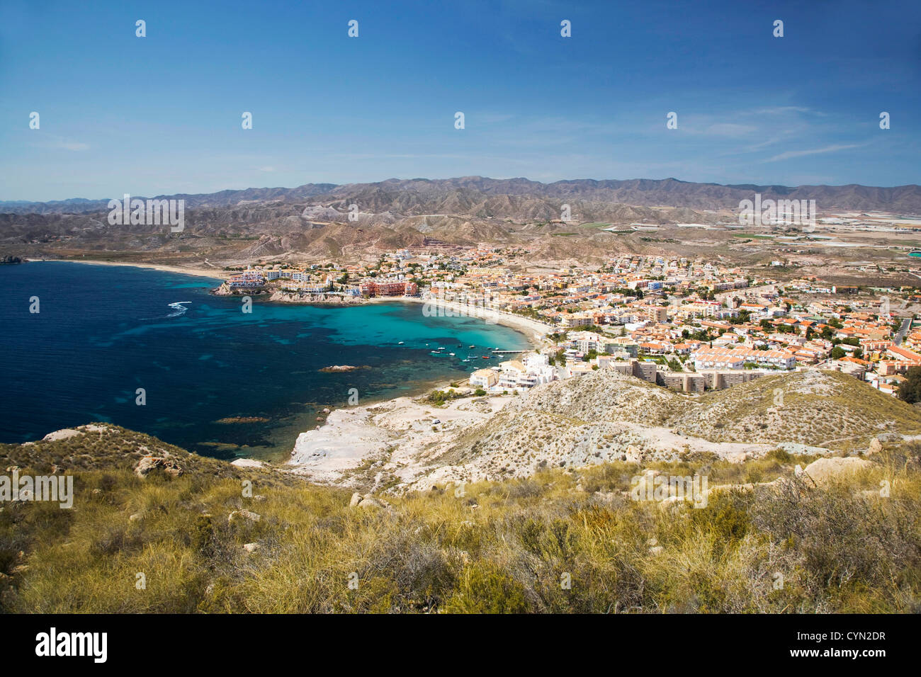 Urbanisierung in Calabardina Beach in Murcia Spanien Stockfoto
