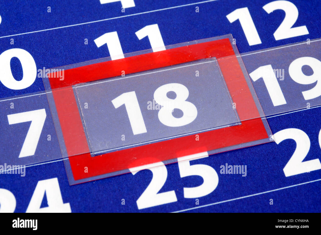 Running out of Time auf den Stichtag Stockfoto