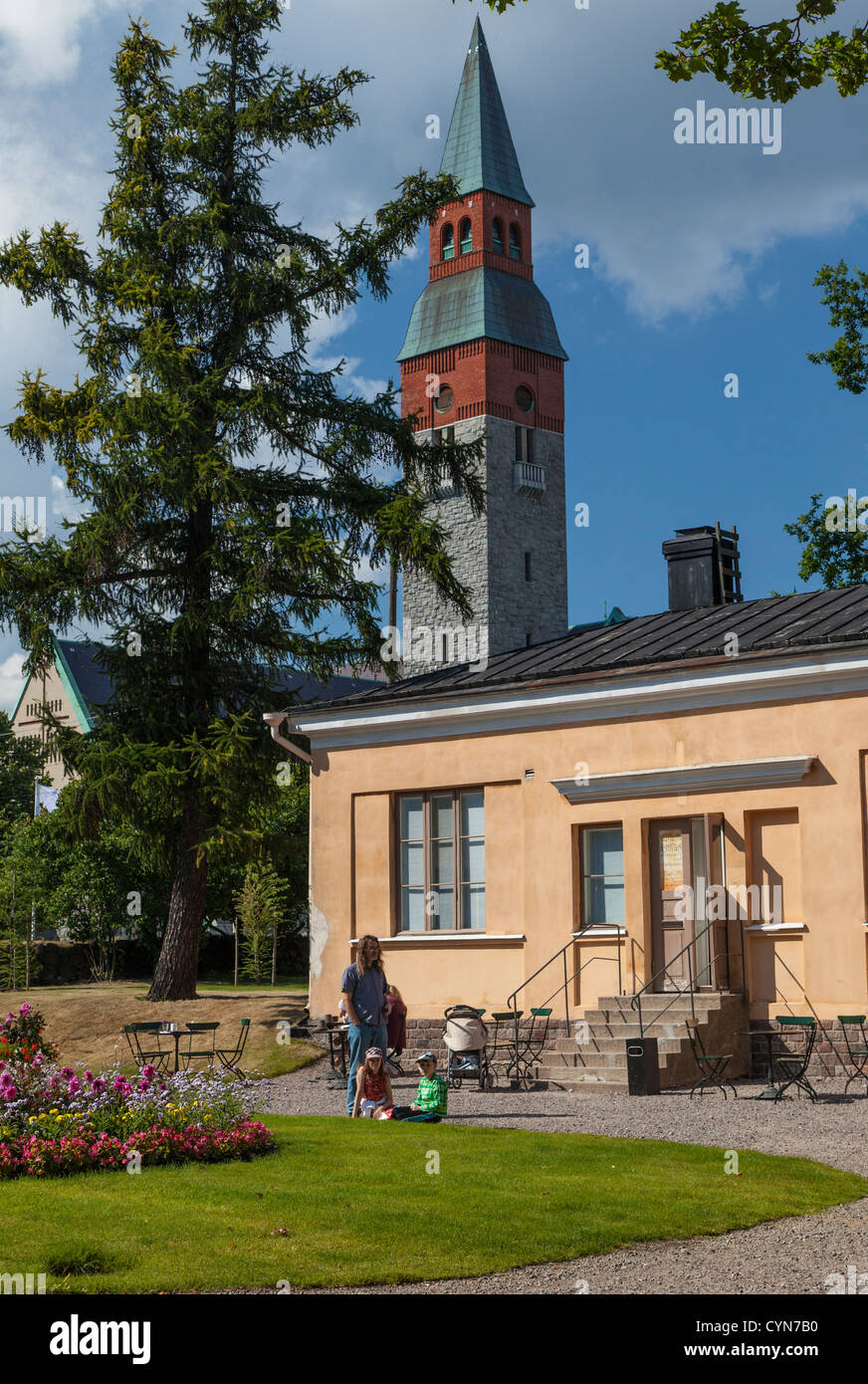 Nationalmuseum von Finnland beherbergt finnische Geschichte von der Steinzeit bis zur Gegenwart. Stockfoto