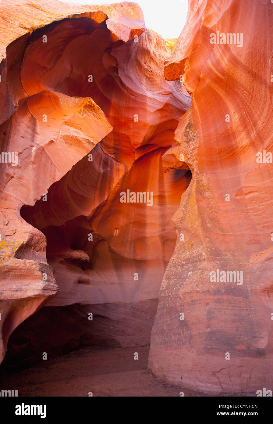 Erosion der Felsen im Antelope Canyon Stockfoto