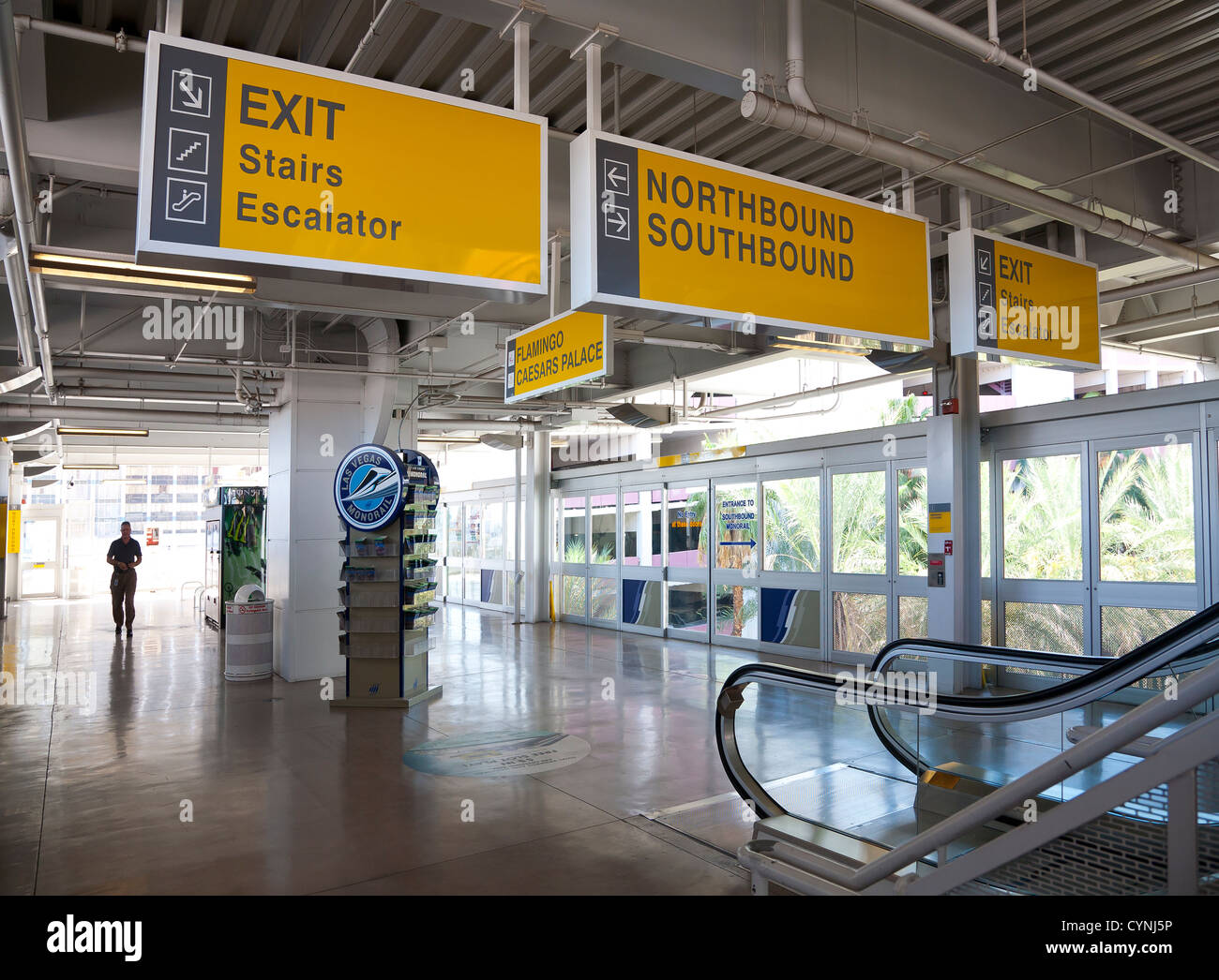 Las Vegas Monorail-station Stockfoto