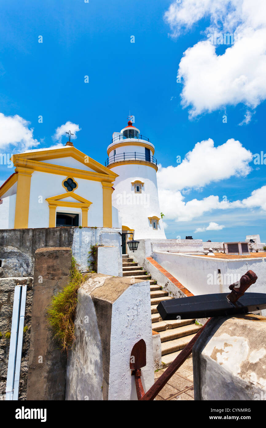 Guia Festung Leuchtturm in Macau Stockfoto