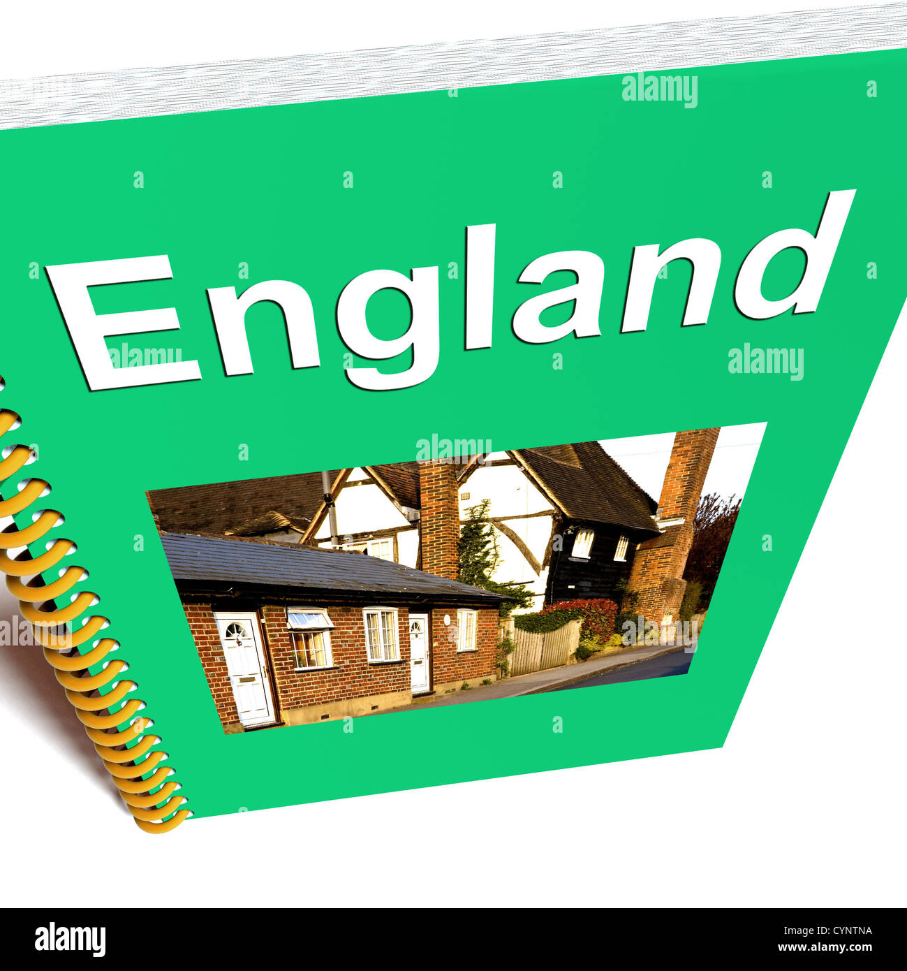 England-Buch für den Tourismus, das Vereinigte Königreich oder Großbritannien Stockfoto
