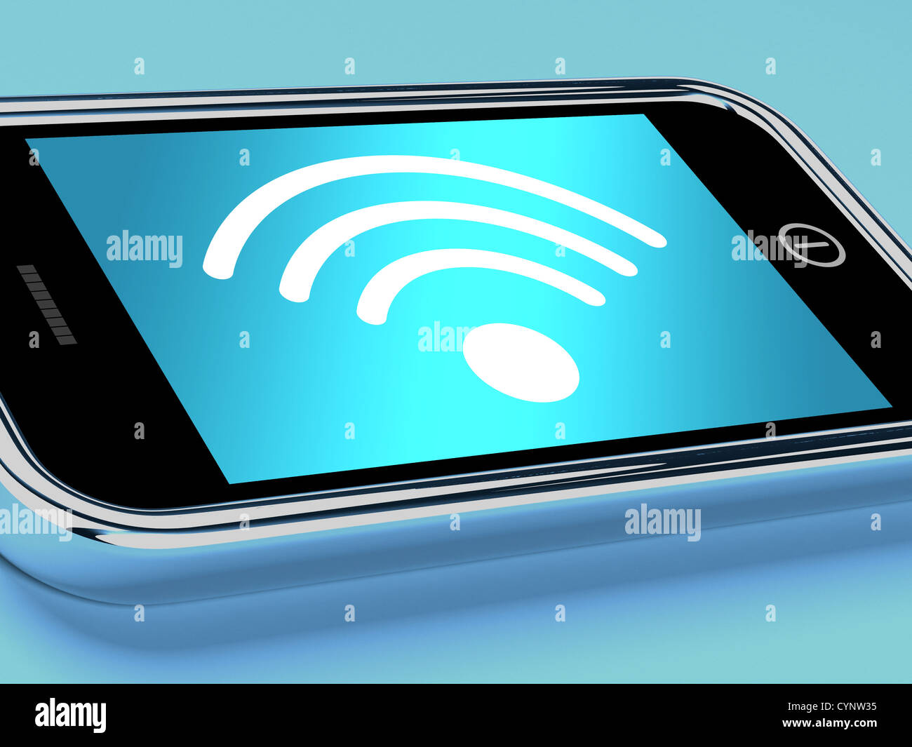WiFi Internet-Anschluss auf einem mobilen Smartphone Stockfoto