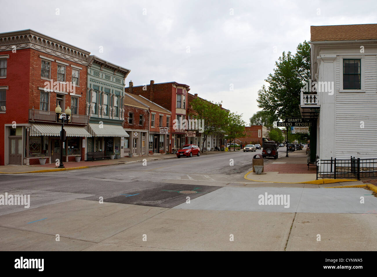 Innenstadt von hannibal missouri Fotos und Bildmaterial in hoher