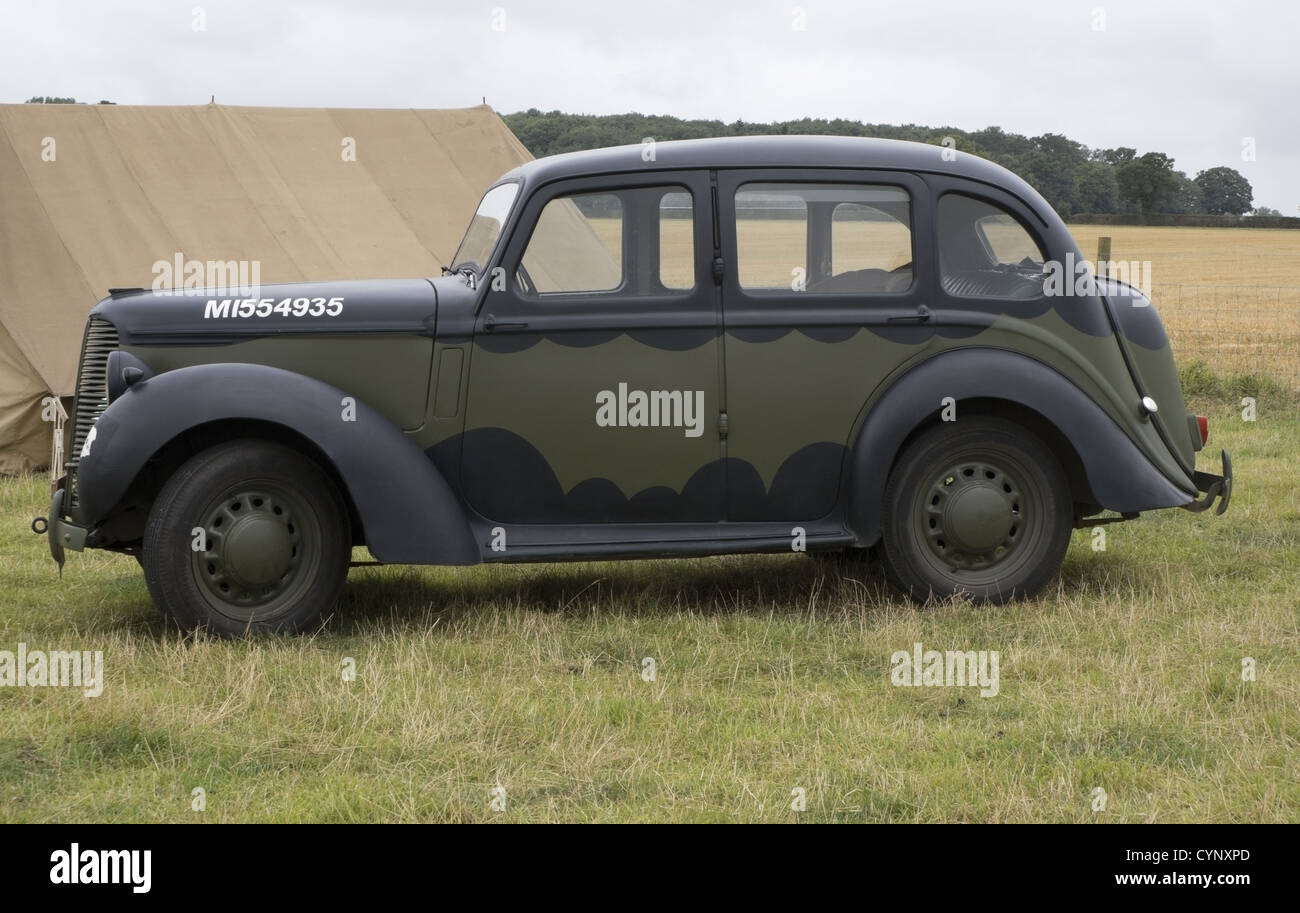 Hillman Minx Armee Stab Auto Stockfoto