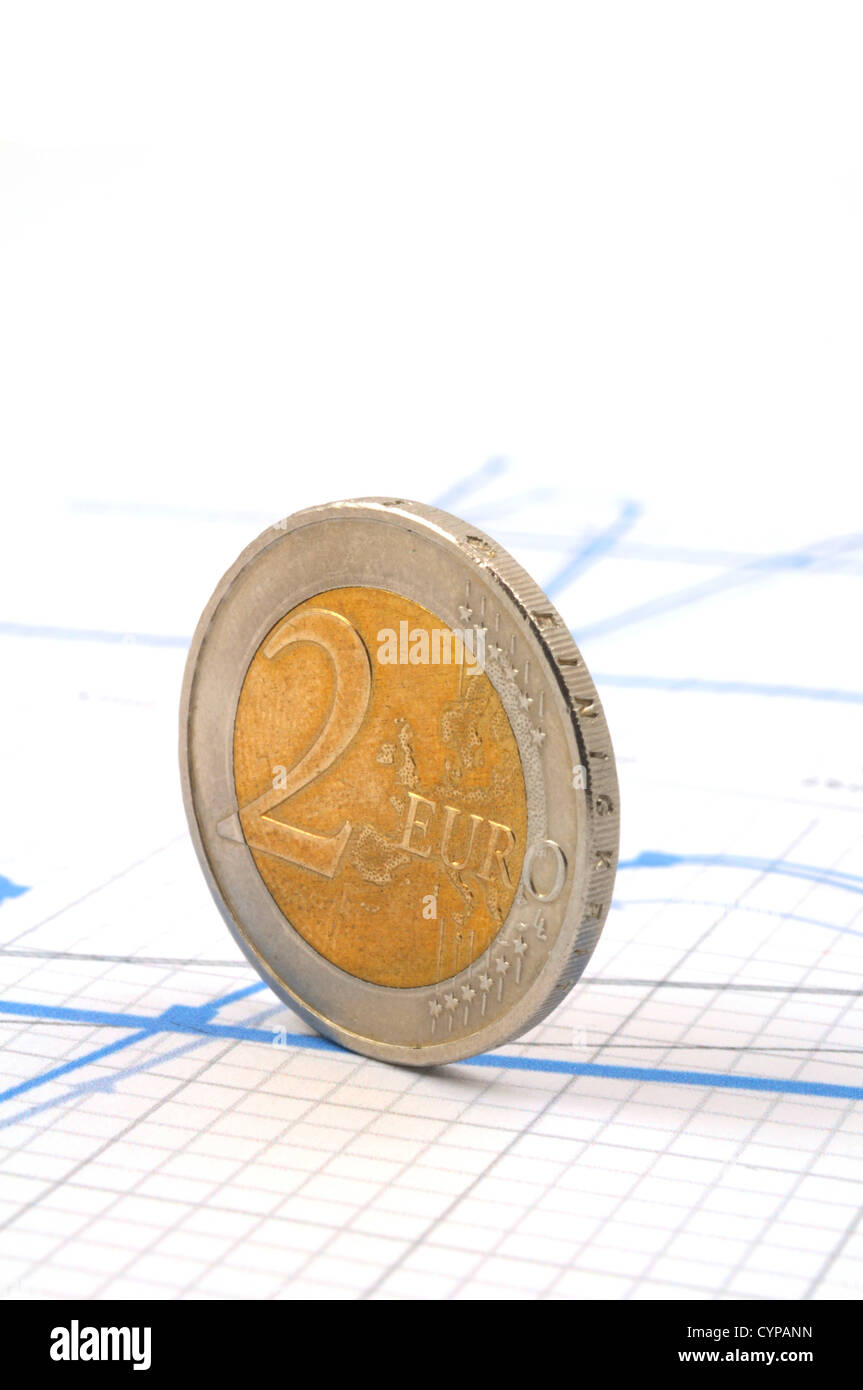 Geld zu sparen oder investieren an der Börse Stockfoto