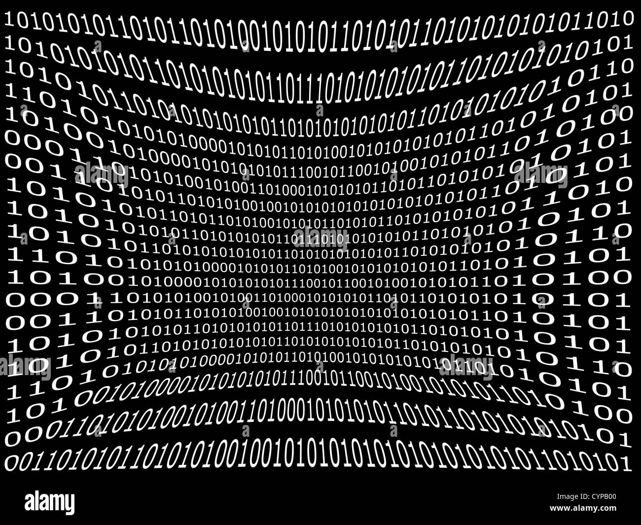 binäre Computer Daten Hintergrund mit 1 und 0 Stockfoto