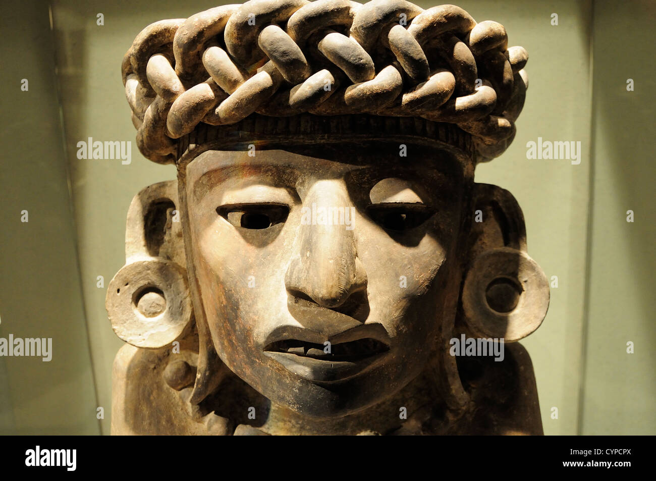 Museo Nacional de Antropologia Stein Schnitzen der Schlangengöttin Diosa 13 Serpente 200 BC-500 AD American Hispanic Lateinamerika Stockfoto