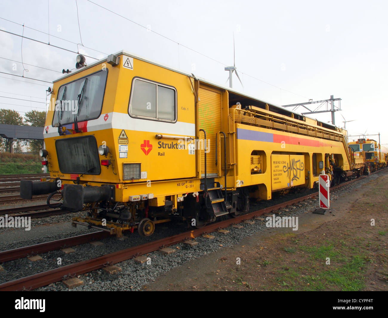 Reparatur der Bahnstrecke bewunder-Schiene 08-475-4 s Stockfoto