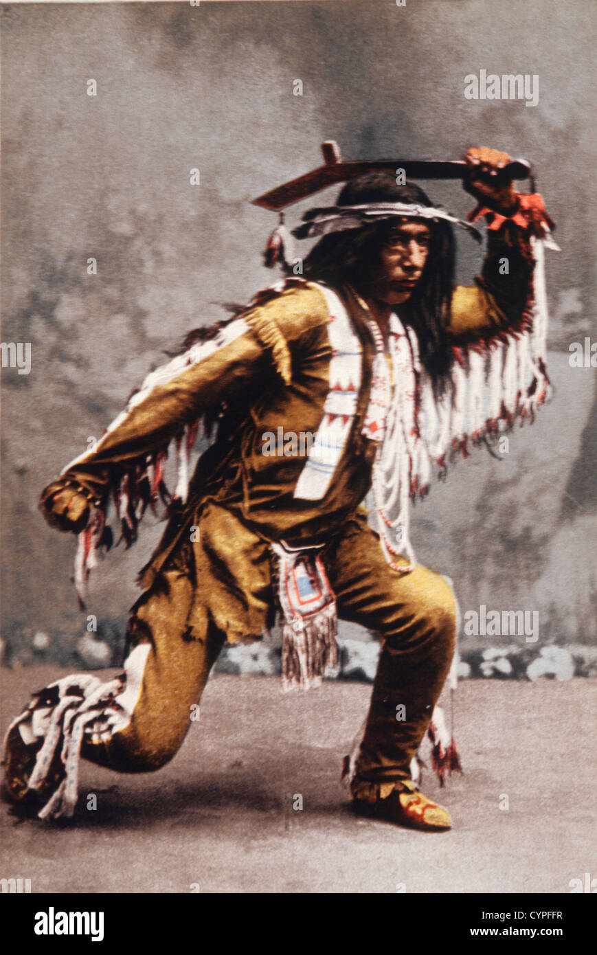 Pfeil-Maker, ein Ojibwa Brave, 1903 Stockfoto
