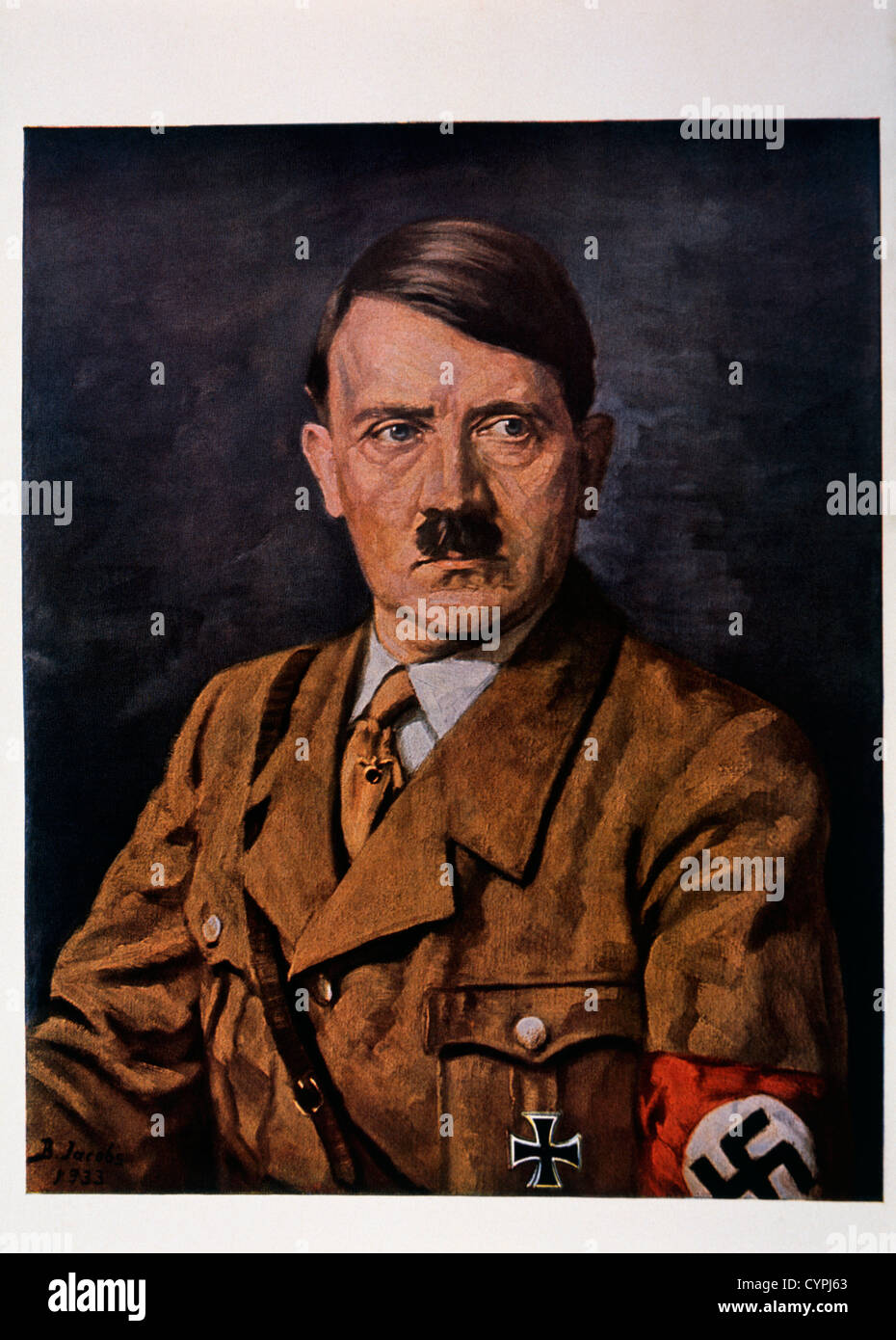 Adolf Hitler, Portrait, Malerei, 1933 Stockfoto