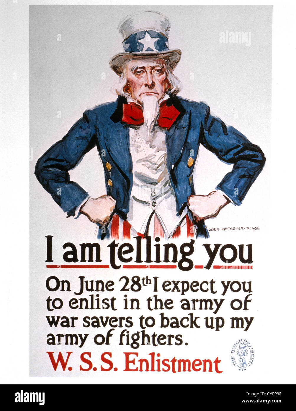 Ersten Weltkrieg Krieg Einsparungen Poster, USA, 1918 Stockfoto