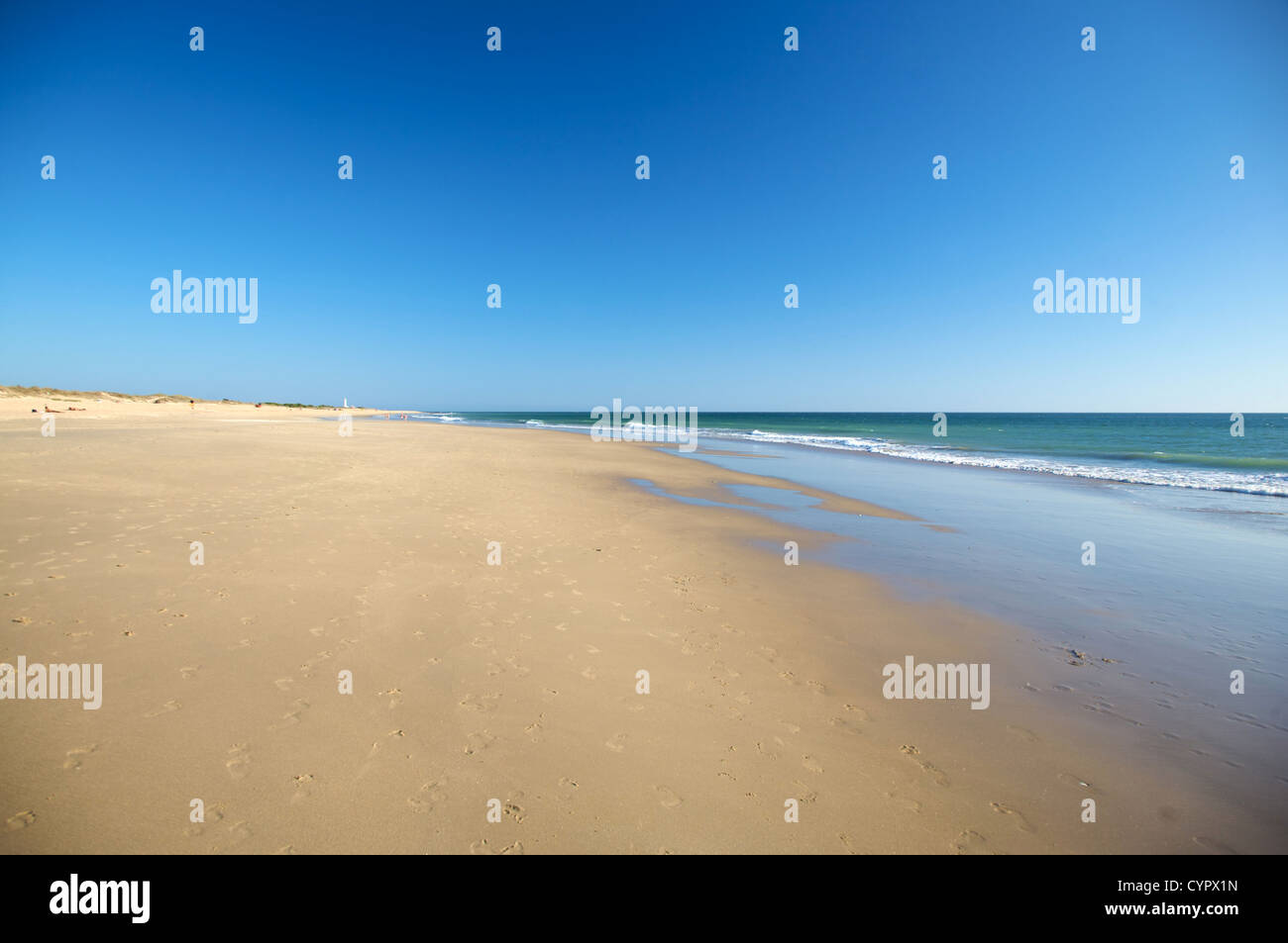 el palmar Strand von Cadiz in Andalusien Spanien Stockfoto