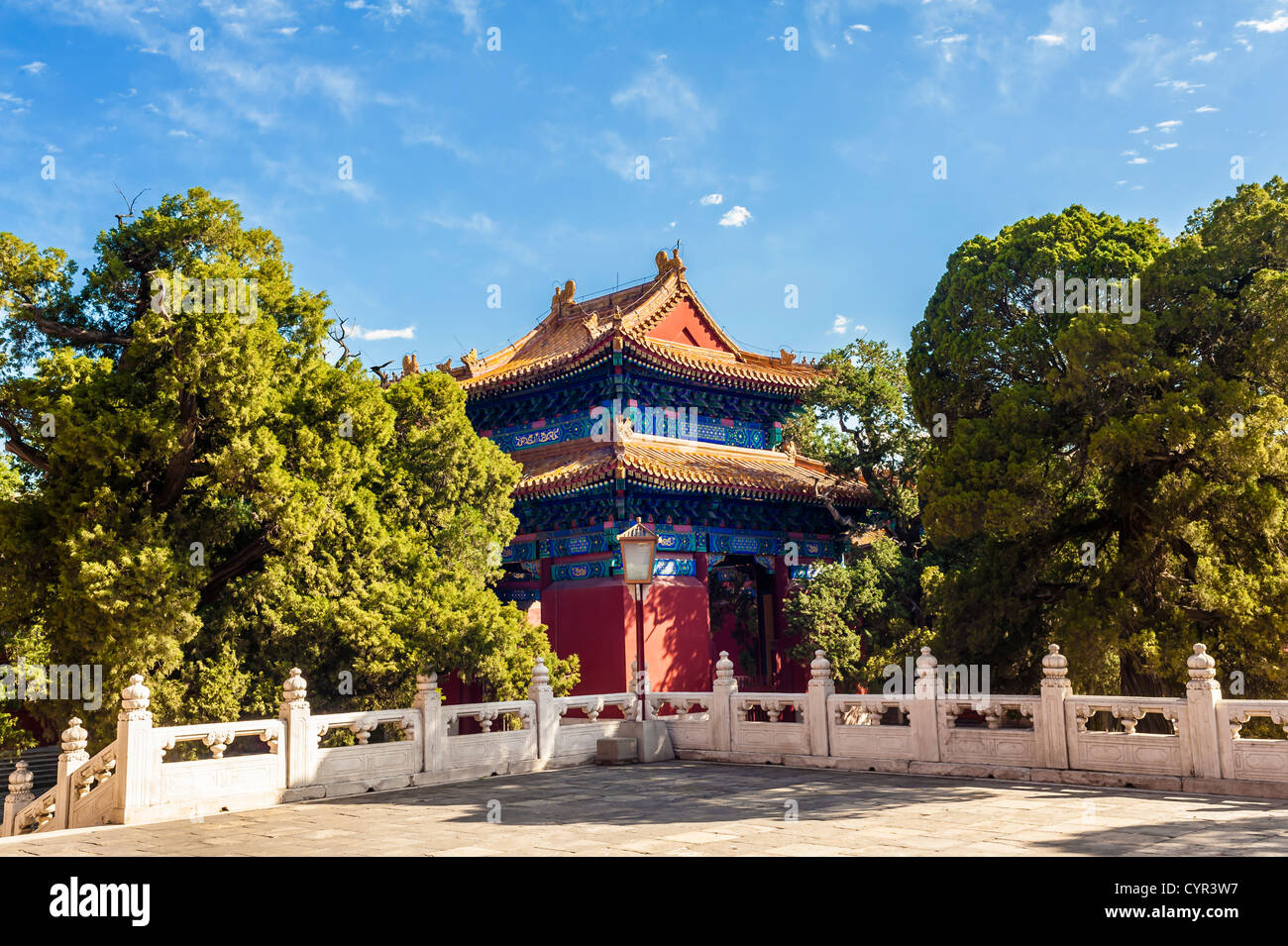 Stein Tablet Pavillon Auf Der Konfuzius Tempel Beijing Stockfotografie Alamy