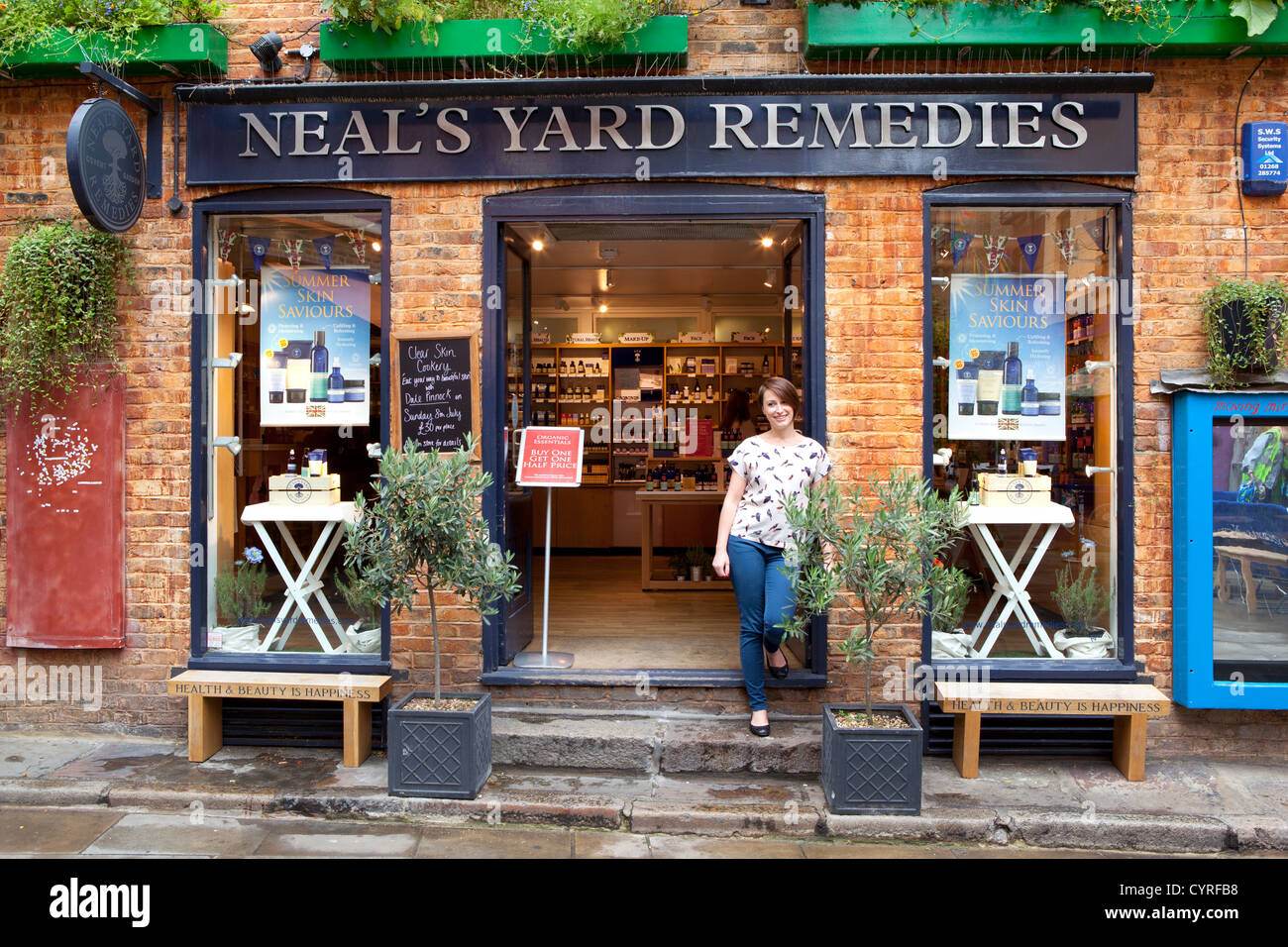 Neals Yard remedies, Geschäft in Seven Dials, Covent Garden, London. Stockfoto