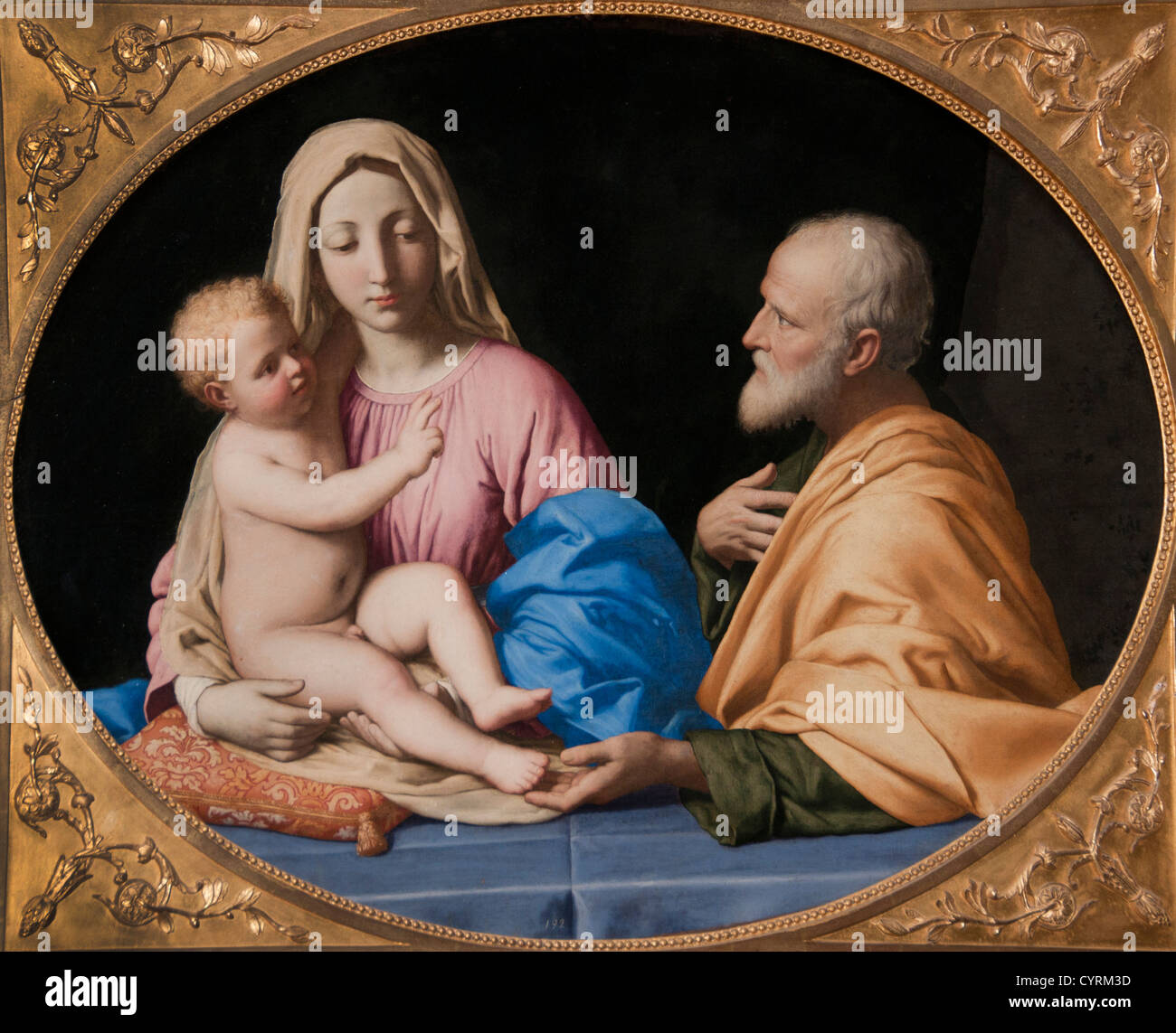 Die Heilige Familie von Sassoferrato Il Giovanni Battista Salvi1609-85 Italien Italienisch Stockfoto