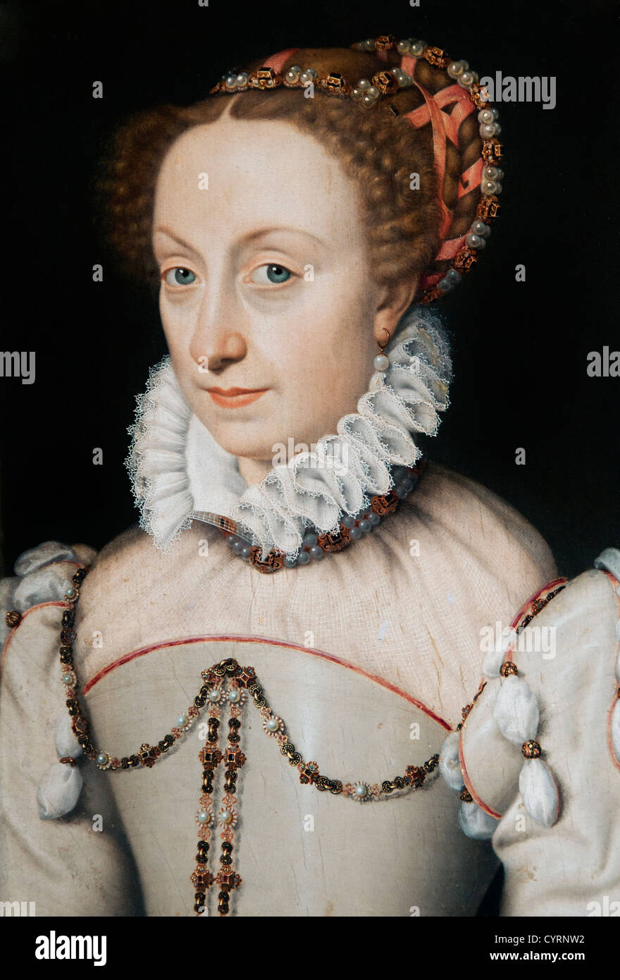 Joan - III Jeanne d ' Albret 1528-72 Königin von Navarra Spanien Spanisch 1570 Clouet, Francois 1510-72 Frankreich Französisch Stockfoto