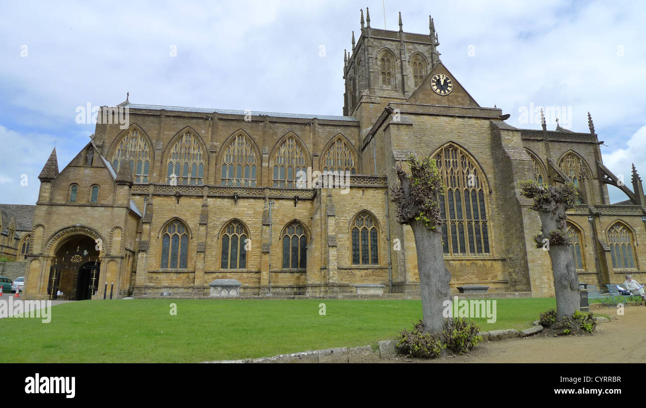 Sherborne Abtei in Dorset, England. Stockfoto