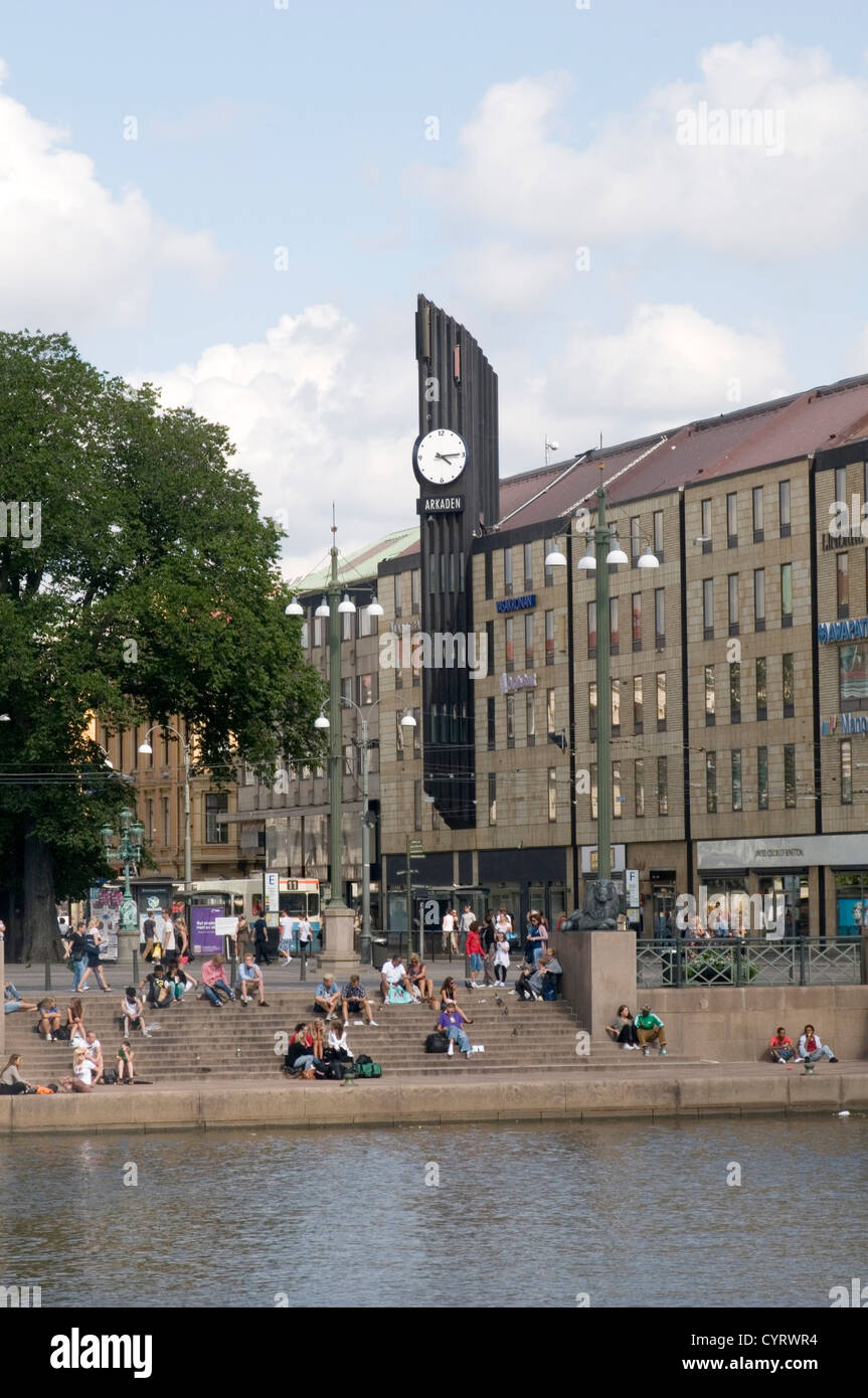 Göteborg in Schweden schwedische Stadt Göteborg Straße Sommerszene Stockfoto