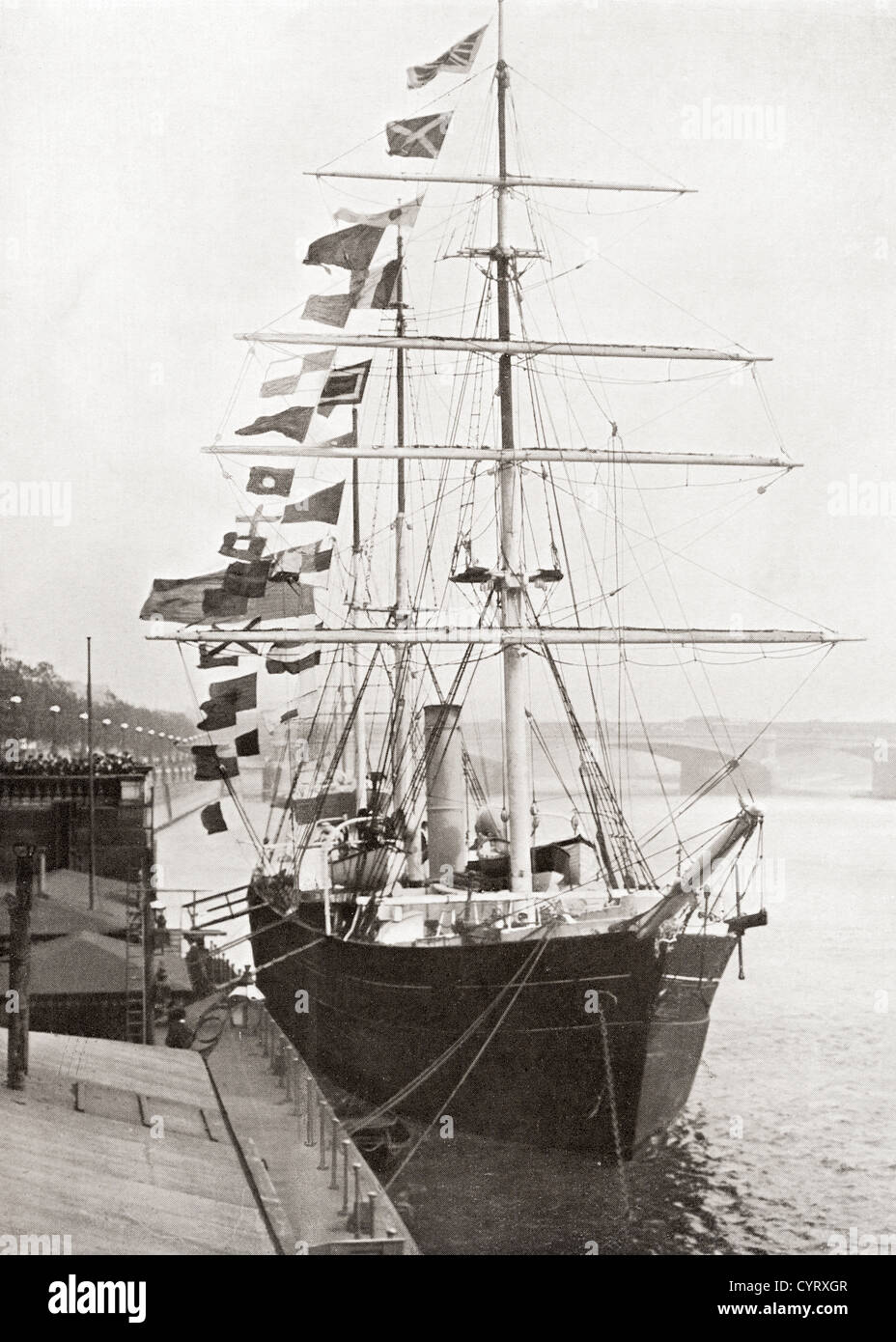 Sir Ernest Henry Shackleton´s British Antarctic Expedition Schiff Nimrod. Stockfoto